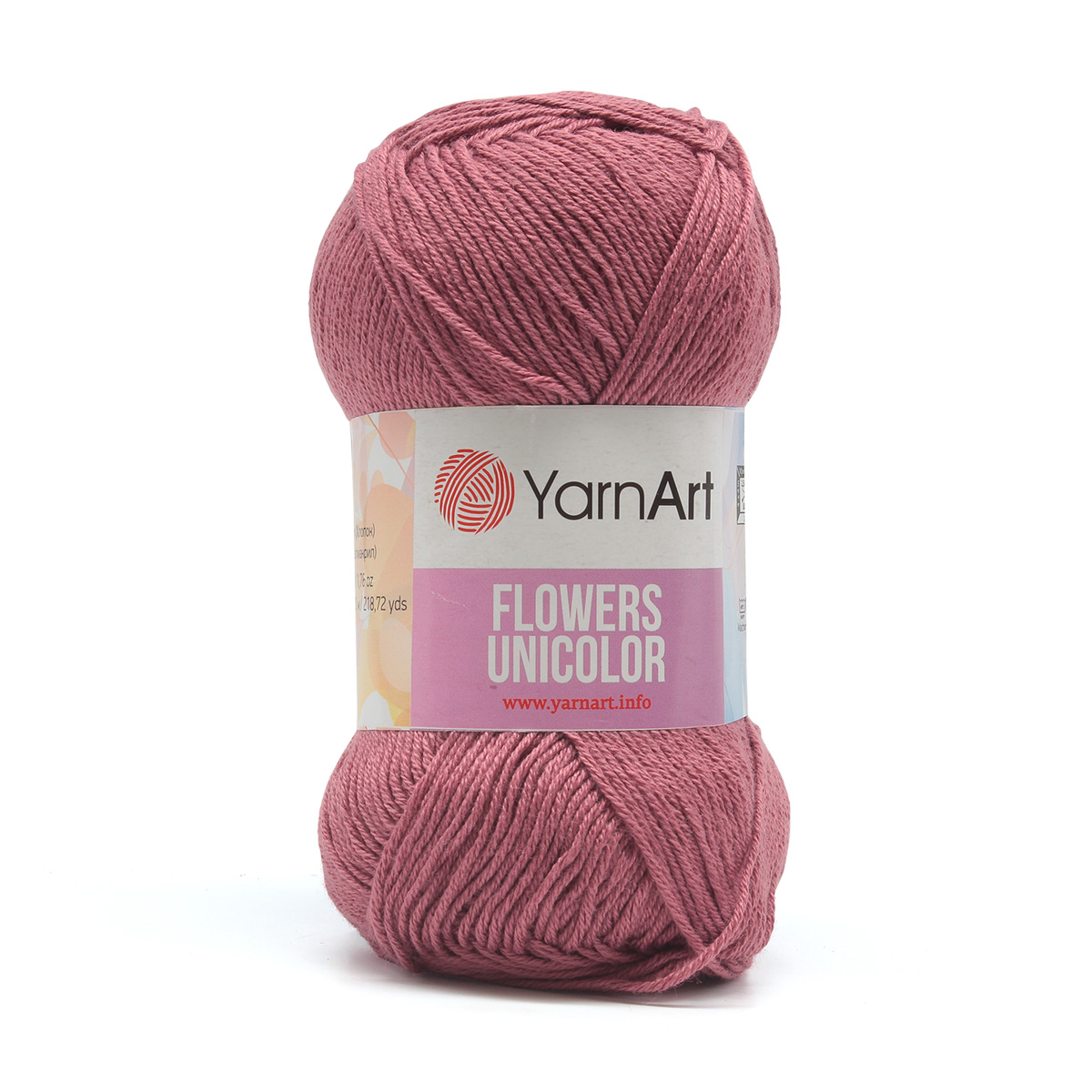 

Пряжа YarnArt 7733922_00015 Flowers Unicolor 763 пудровый розовый, Flowers Unicolor
