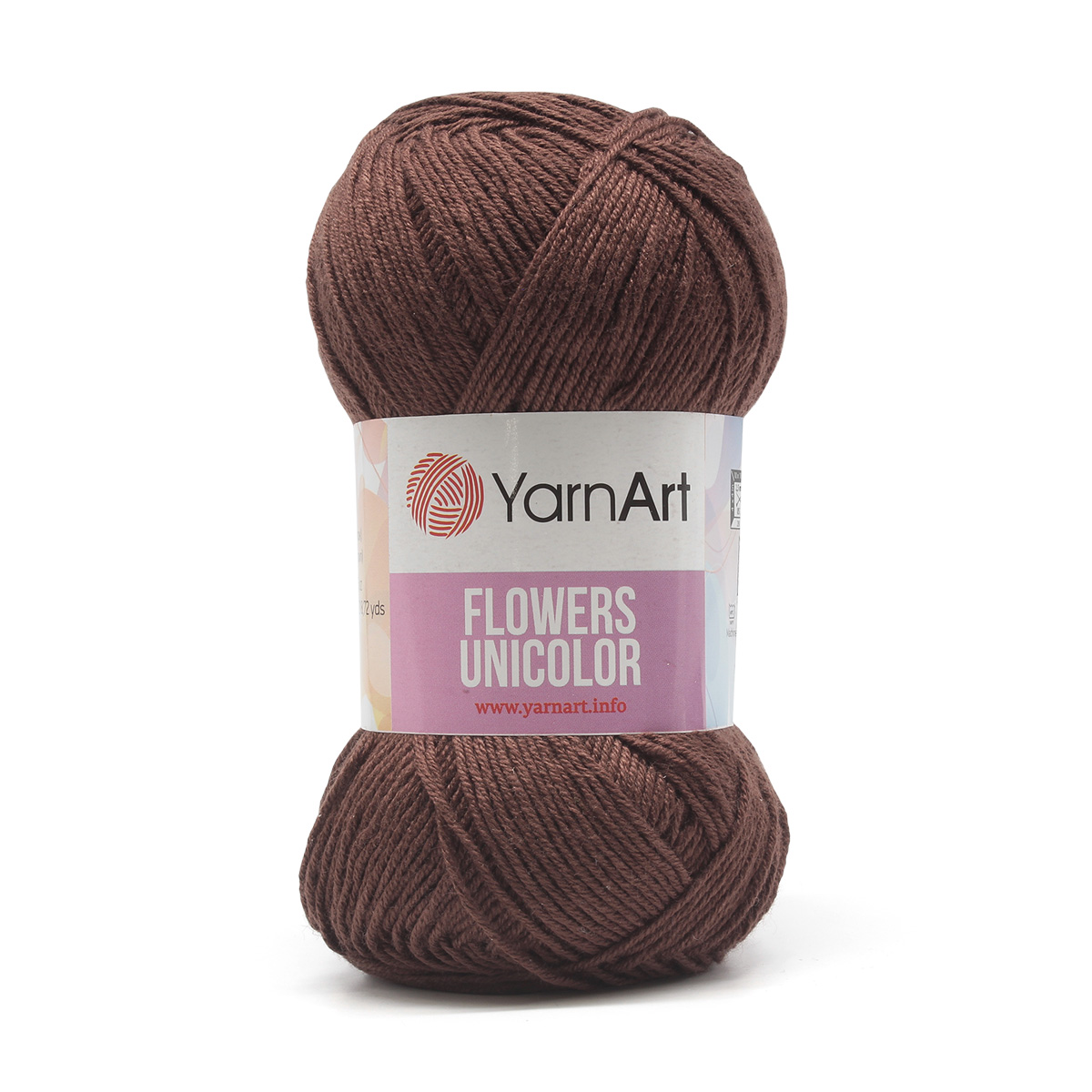 

Пряжа YarnArt Flowers Unicolor 50г, 200м (хлопок, полиакрил) (766 коричневый), 5 мотков, Flowers Unicolor