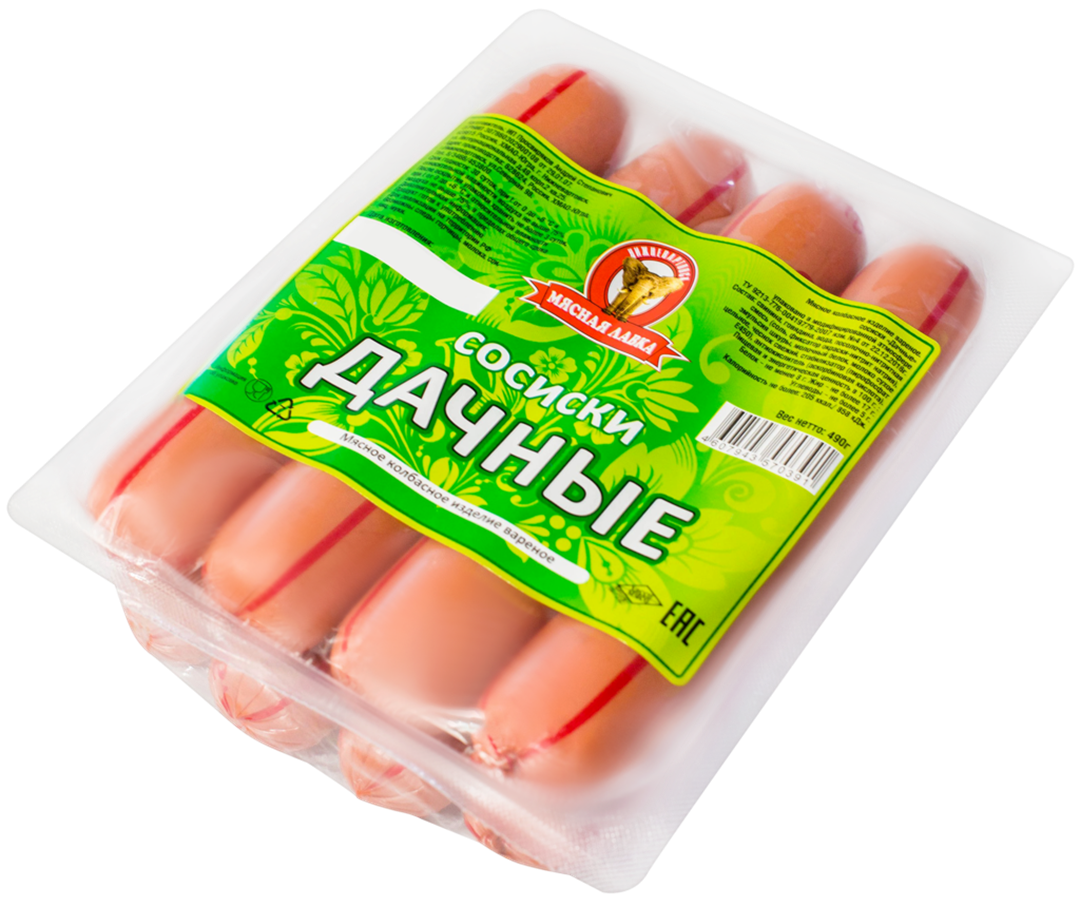 

Сосиски Мясная лавка Дачные категория Б 490 г