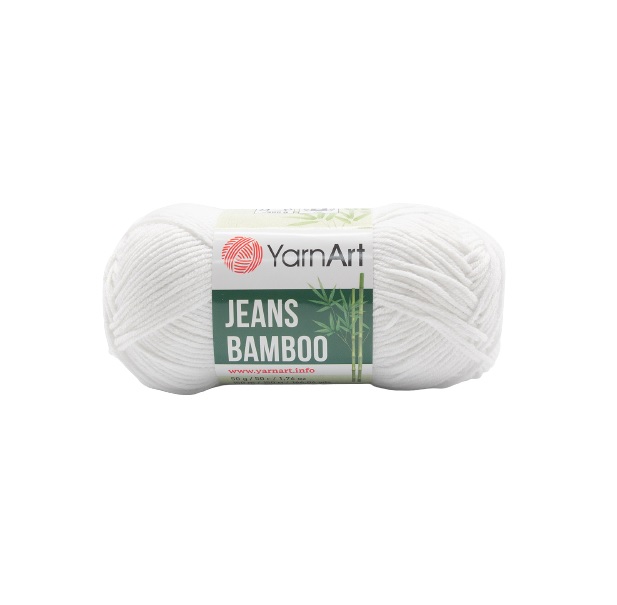 

Пряжа YarnArt Jeans bamboo 50г, 150м (бамбук, полиакрил) (101 белый), 10 мотков, Jeans bamboo