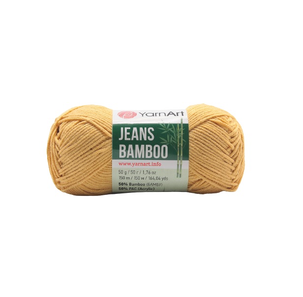 

Пряжа YarnArt Jeans bamboo 50г, 150м (бамбук, полиакрил) (130 песочный), 10 мотков, Бежевый, Jeans bamboo