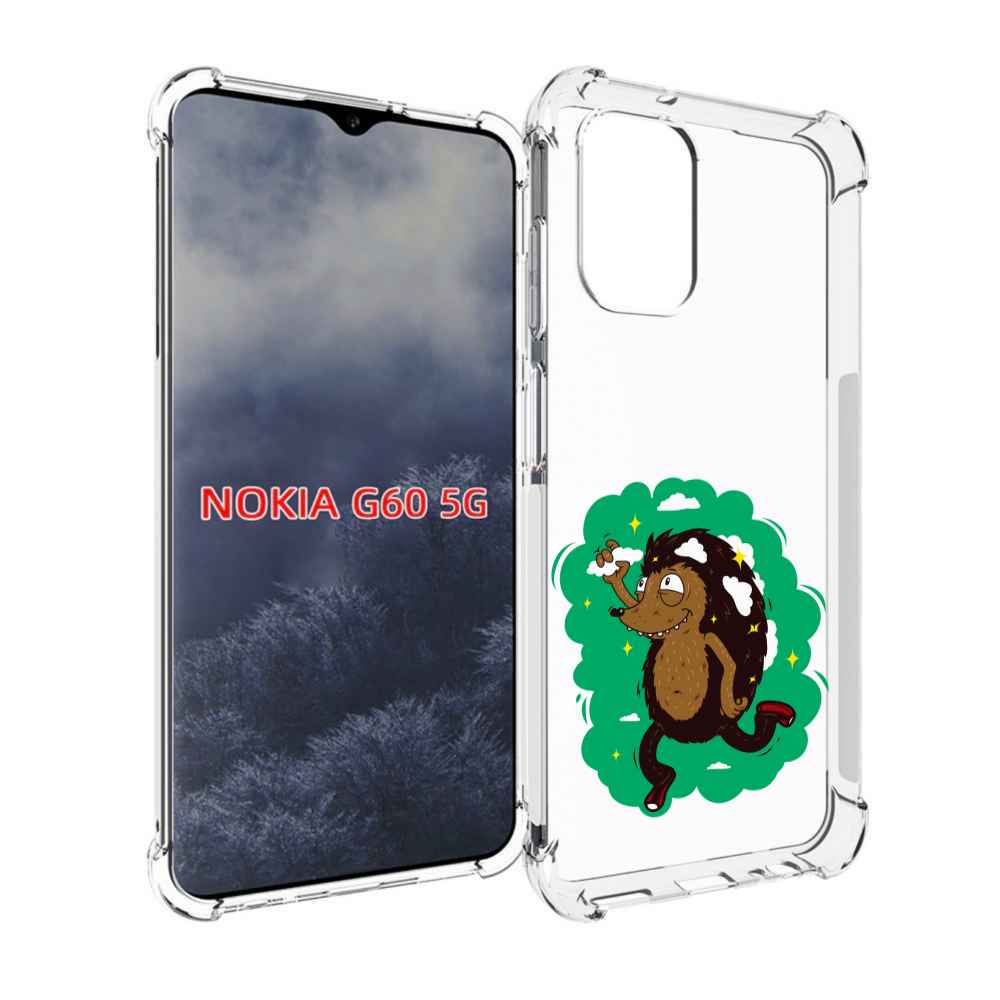 

Чехол MyPads Ежик в облаках для Nokia G60 5G, Прозрачный, Tocco