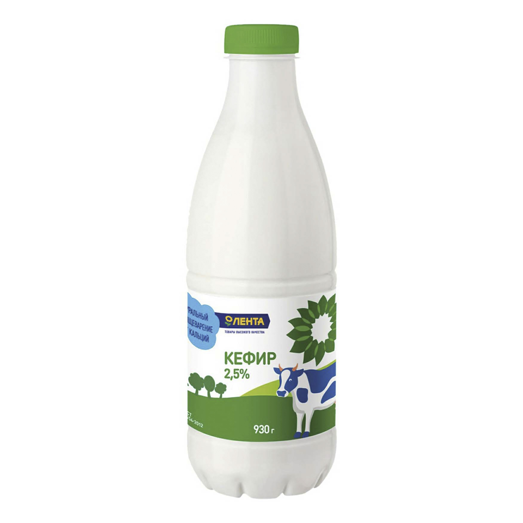 

Кефир Лента 2,5% бзмж 930 г