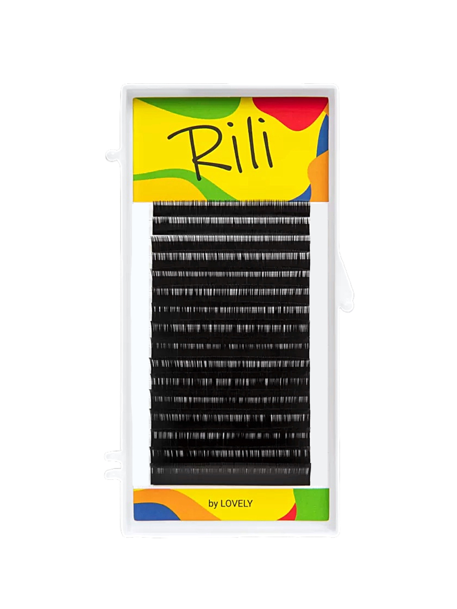 

Ресницы Rili черные 16 линий mix изгиб D толщина 0,07 длина 6-13