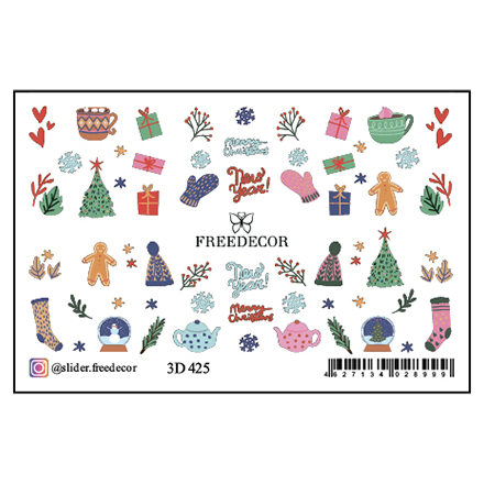 

Слайдер-дизайн Freedecor 3D №425, Разноцветный