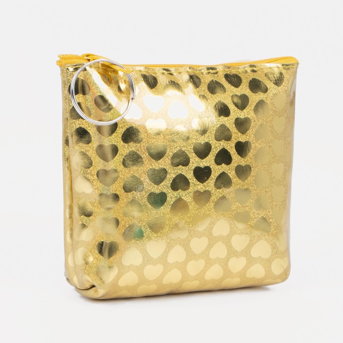 

Кошелёк на молнии, цвет золото