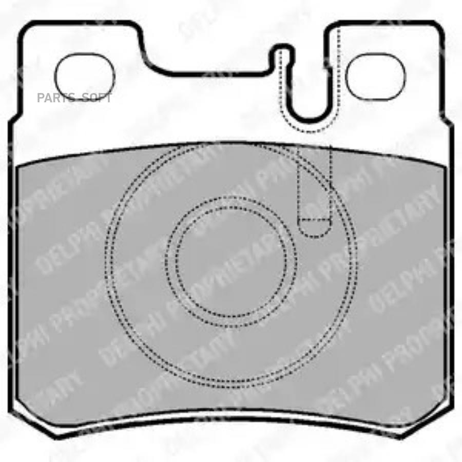 

Колодки торм.зад. MERCEDES W124 2.0-3.0D/TD 84-95/W210 2.0/2.3/2.2D-3.0D 95-97 DELPHI