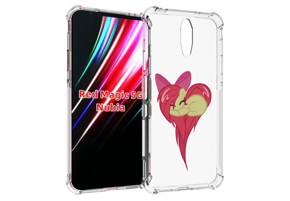 

Чехол MyPads сердце-из-пони для ZTE Nubia Red Magic 1 5G, Прозрачный, Tocco