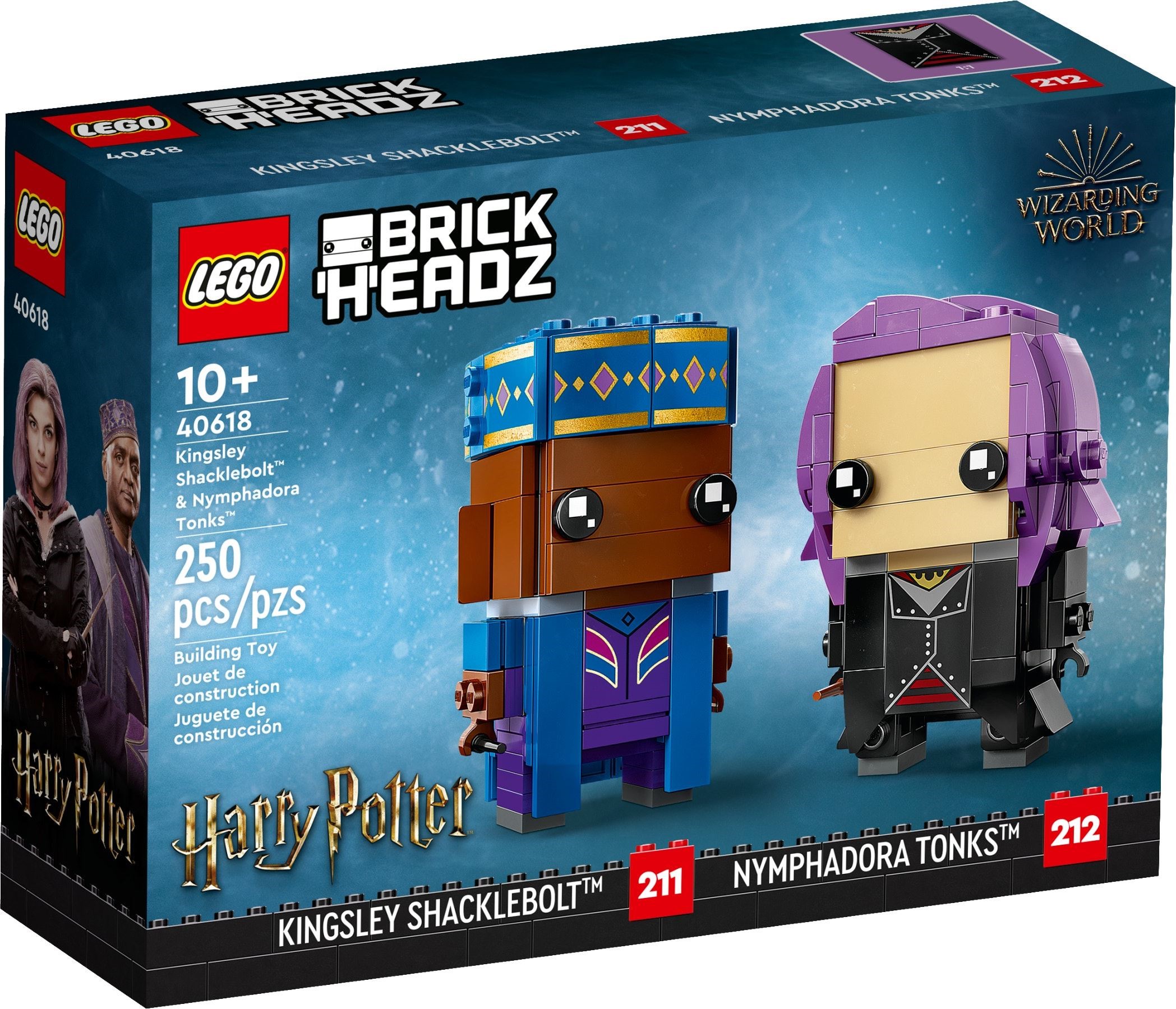 

Конструктор LEGO 40618 BrickHeadz Кингсли Бруствер и Нимфадора Тонкс, 40618