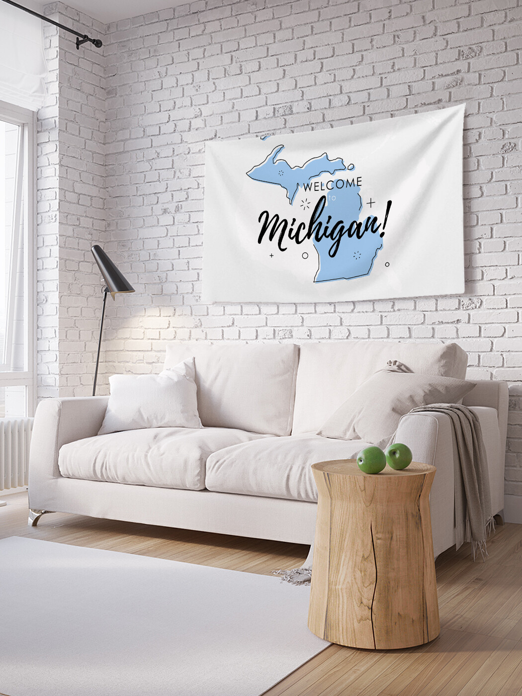 

Горизонтальное фотопанно JoyArty Добро пожаловать в Мичиган, из ткани, 100х150 см