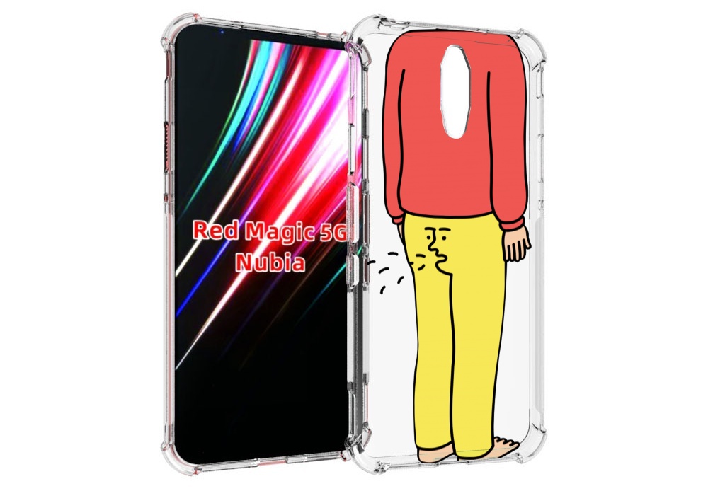 

Чехол MyPads смешной-мужчина для ZTE Nubia Red Magic 1 5G, Прозрачный, Tocco