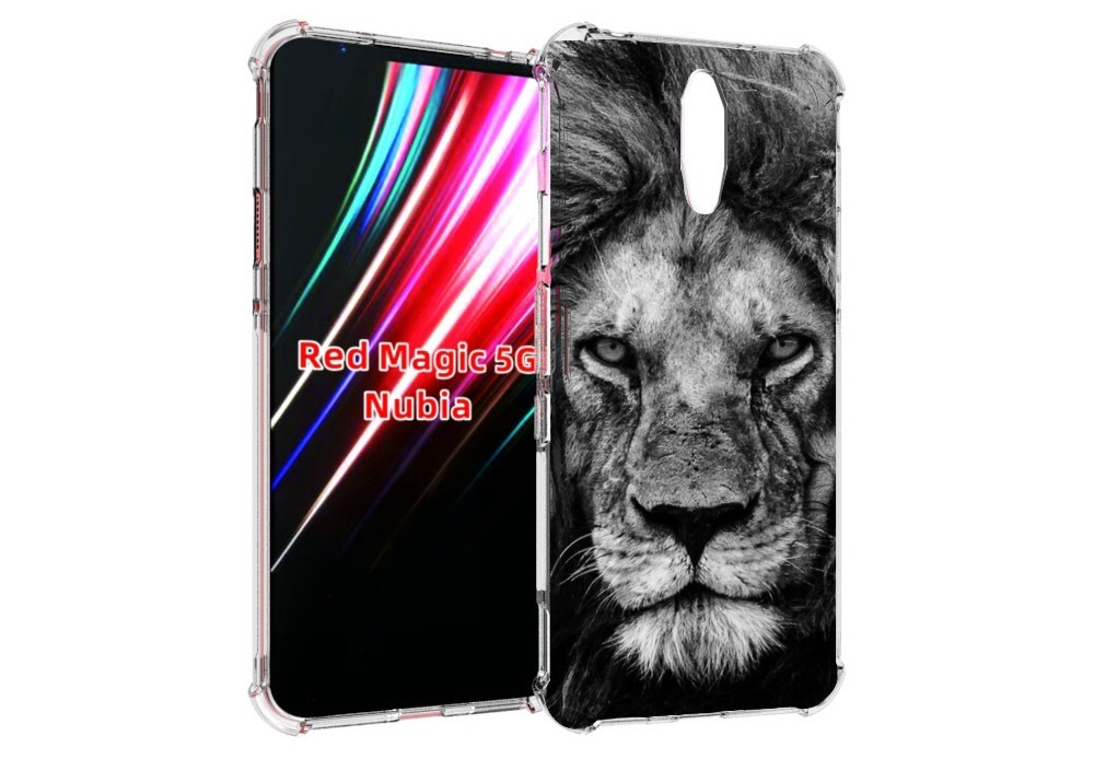 Чехол MyPads смуглый лев мужской для ZTE Nubia Red Magic 1 5G