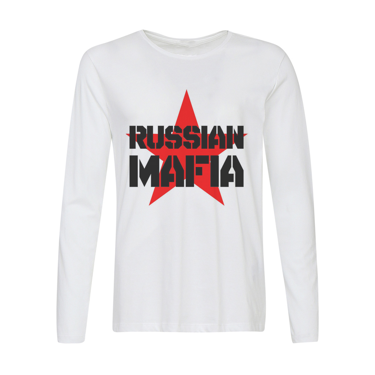 

Лонгслив CoolPodarok русская мафия, Белый, 6w013180