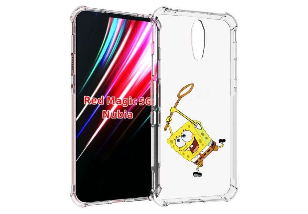 

Чехол MyPads спанчбоб-с-сочком для ZTE Nubia Red Magic 1 5G, Прозрачный, Tocco