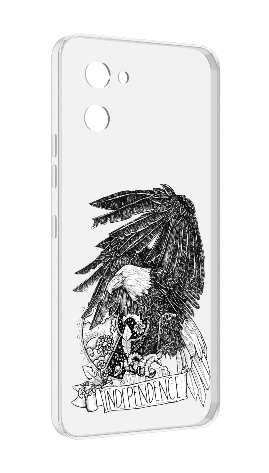 

Чехол MyPads черно белый сокол для UMIDIGI G1, Прозрачный, Tocco