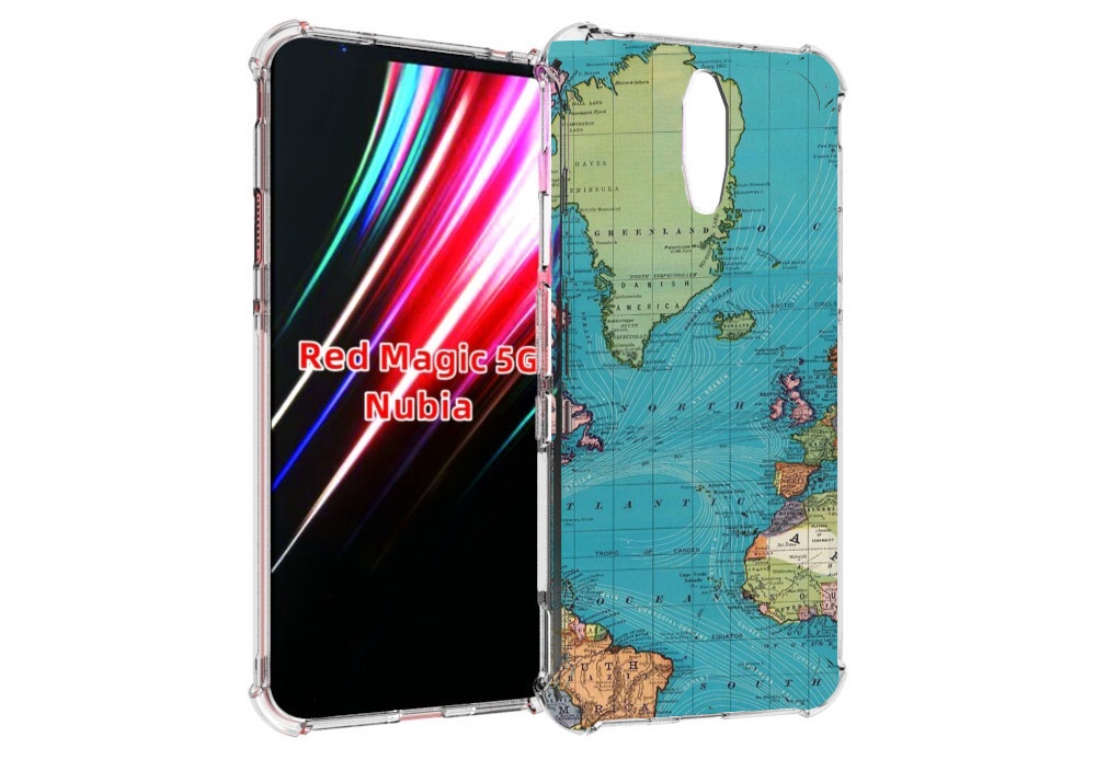 

Чехол MyPads старая карта земли для ZTE Nubia Red Magic 1 5G, Прозрачный, Tocco