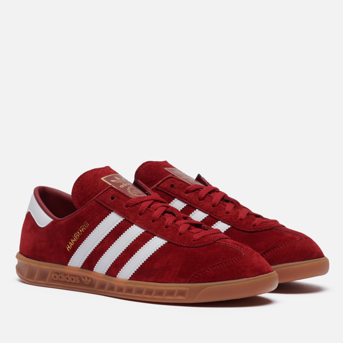 фото Кеды женские adidas hamburg красные 45.5 eu