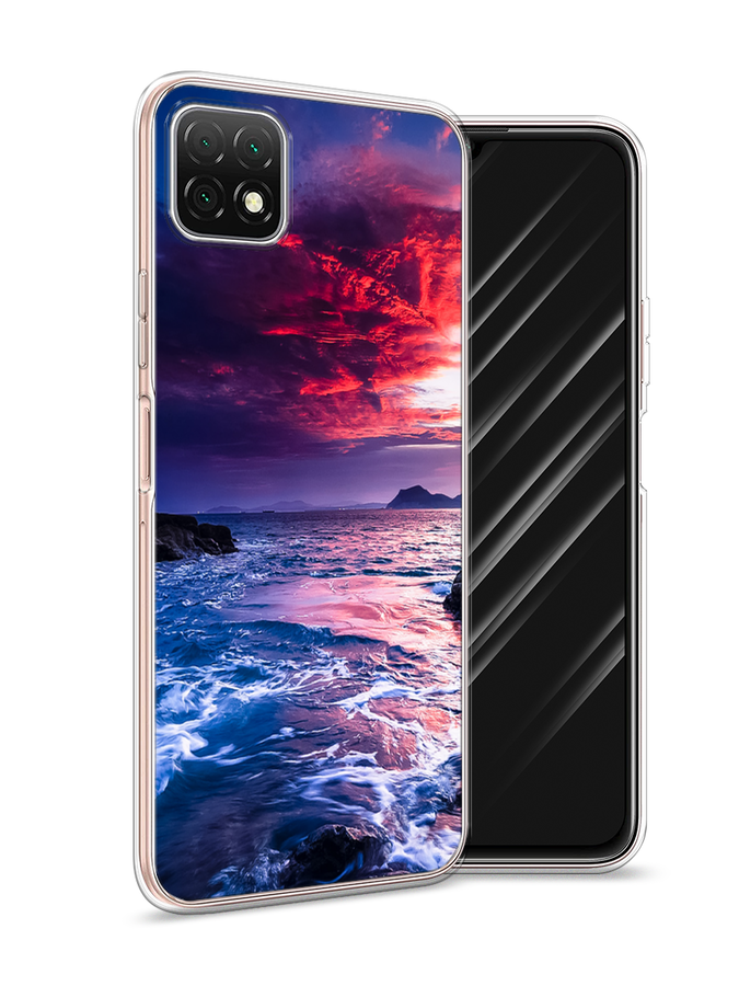 

Чехол Awog на Wiko T3 "Волны 1", Разноцветный