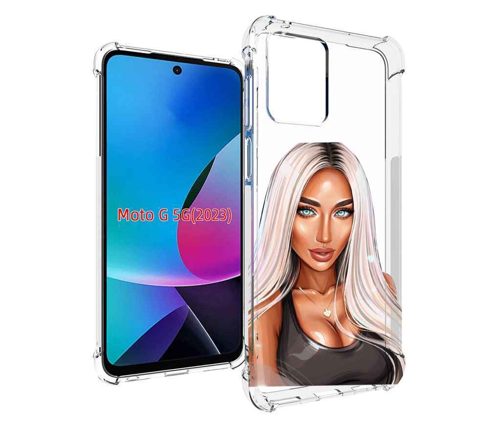 

Чехол MyPads Блондинка женский для MOTO G 5G 2023, Tocco