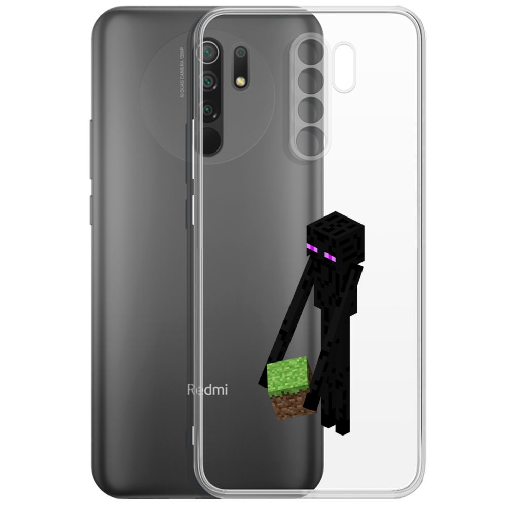 Чехол-накладка Кейс Эндермен для Xiaomi Redmi 9