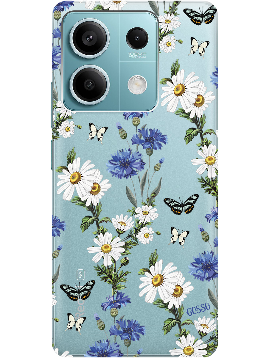 

Силиконовый чехол на Xiaomi Redmi Note 13 5g с рисунком "Hello, Camomiles" прозрачный, Прозрачный;голубой;зеленый, 20012075