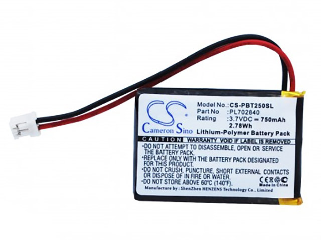 фото Аккумулятор cameron sino для philips bt2500 3.7v 750mah 2.78wh 084771