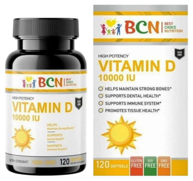 

Vitamin D3 капсулы 10000 ME 120 шт.