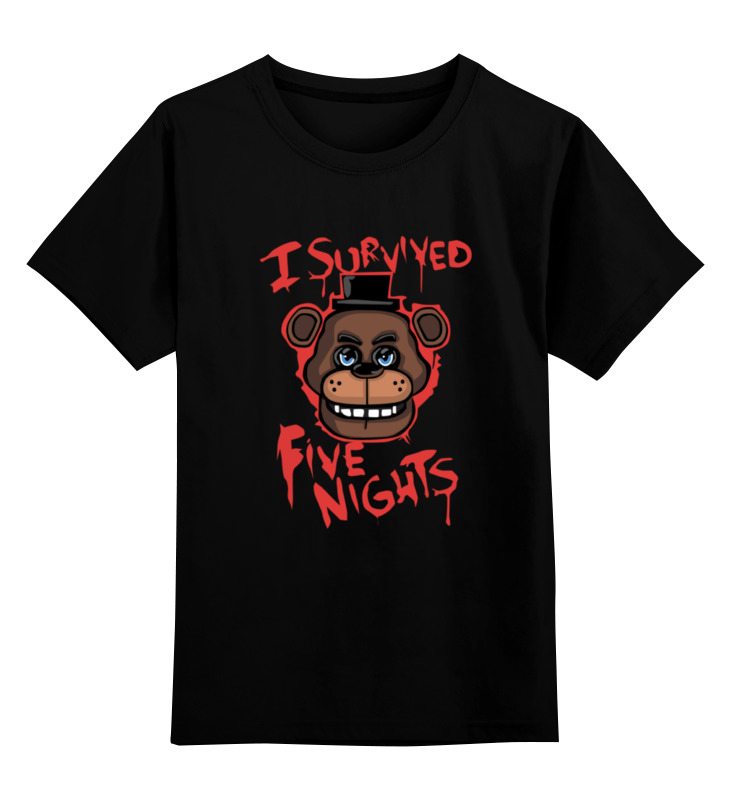 

Футболка детская Printio Five nights at freddy цв. черный р. 104, Five nights at freddy