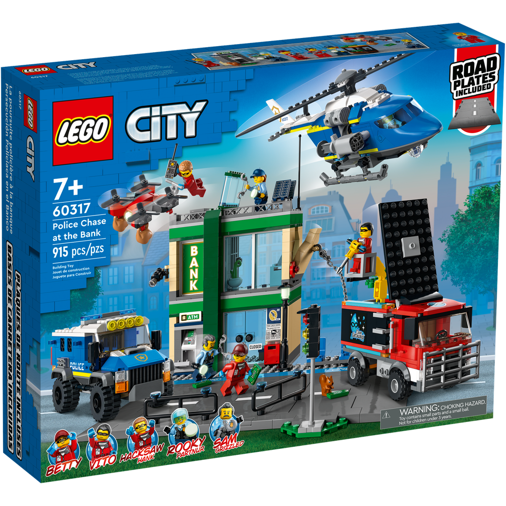 Конструктор LEGO City Полицейская погоня в банке 60317 lego city police конструктор полицейская погоня в банке