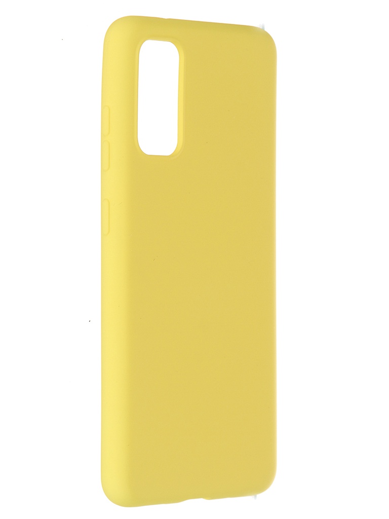 фото Чехол pero для samsung galaxy s20 liquid silicone yellow pcls-0010-yw