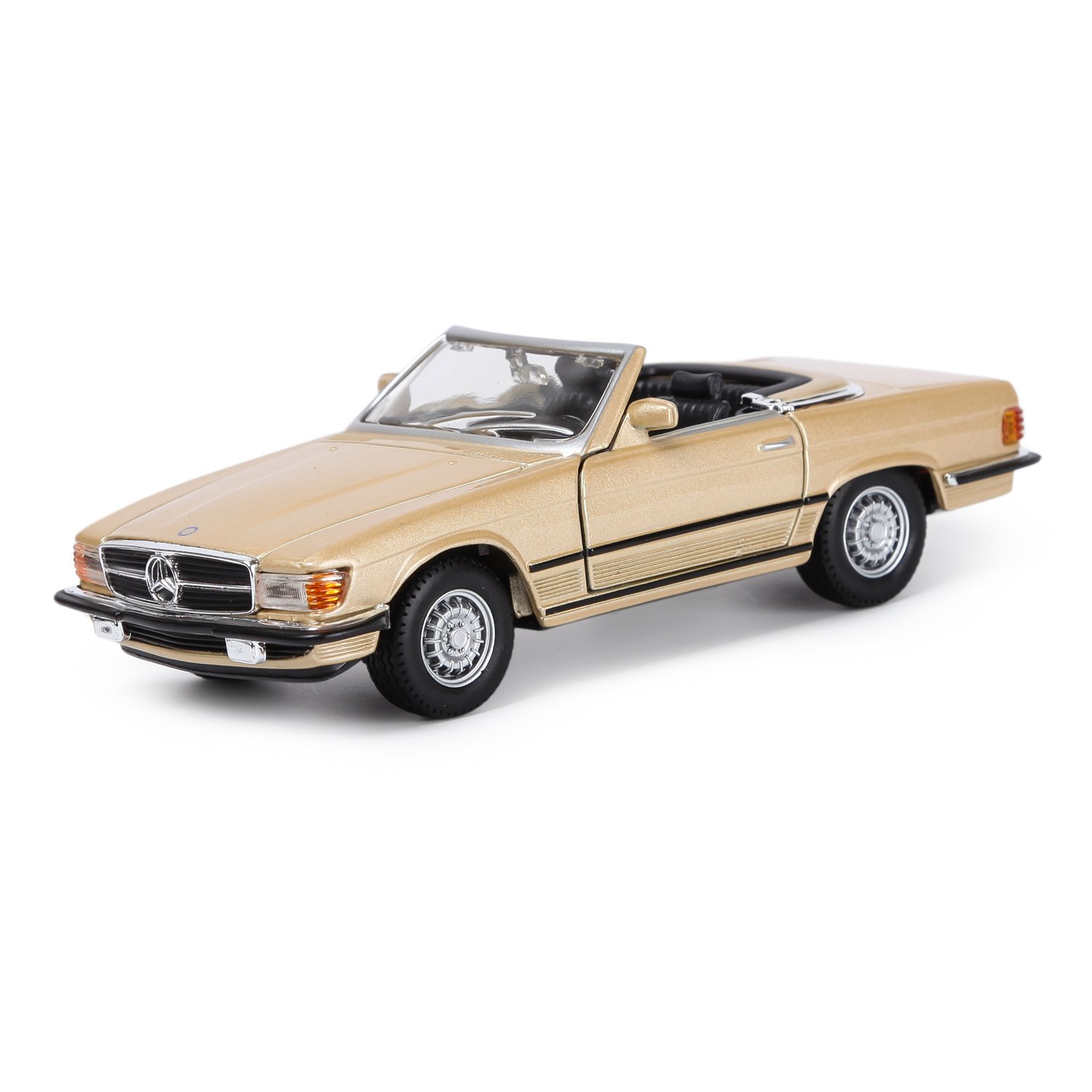 

Машинка металлическая Bburago Mercedes-Benz 450 SL 1:32 бронза 18-43212/18-43200