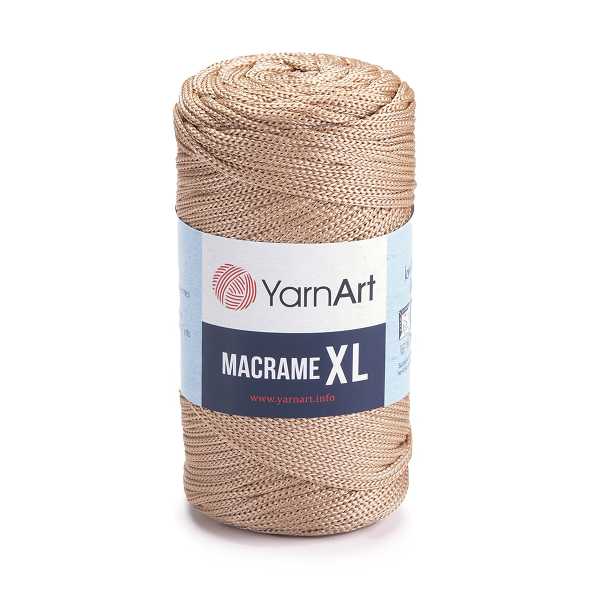 

Пряжа для вязания YarnArt Macrame XL, 250г, 130м (полиэстер) (131 телесный), 4 мотка, Macrame XL