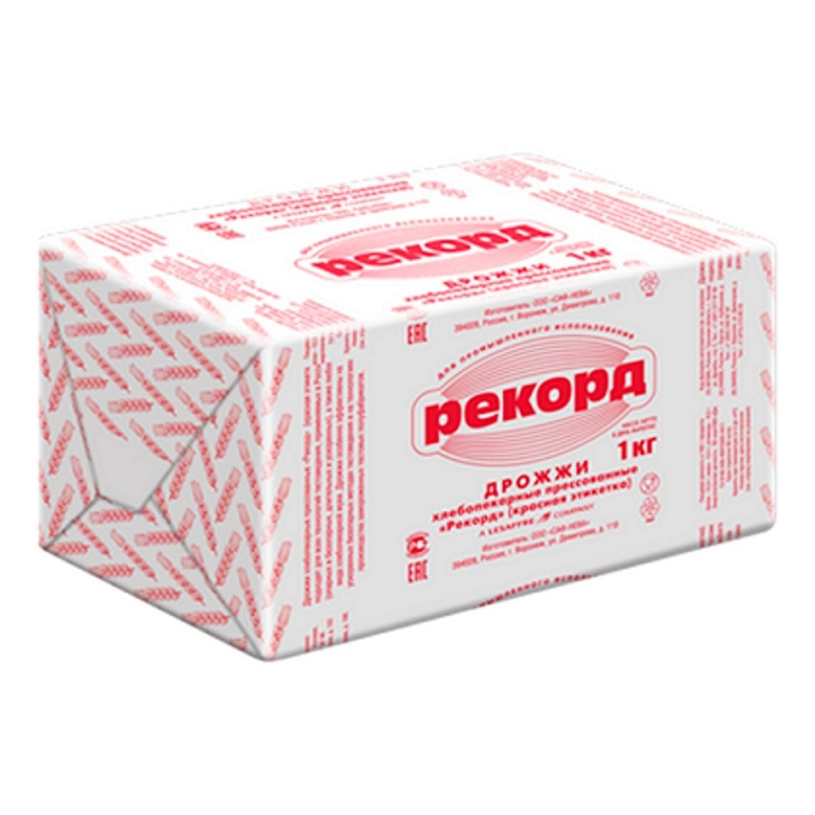 

Дрожжи Рекорд прессованные 1 кг