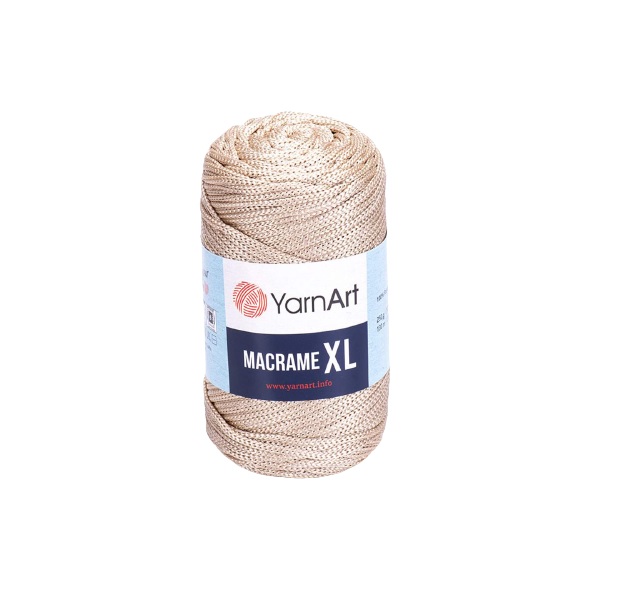 

Пряжа YarnArt 'Macrame XL' 250 г, 130 м (100% полиэстер), (166 кофе с молоком), 4 мотка, Macrame XL