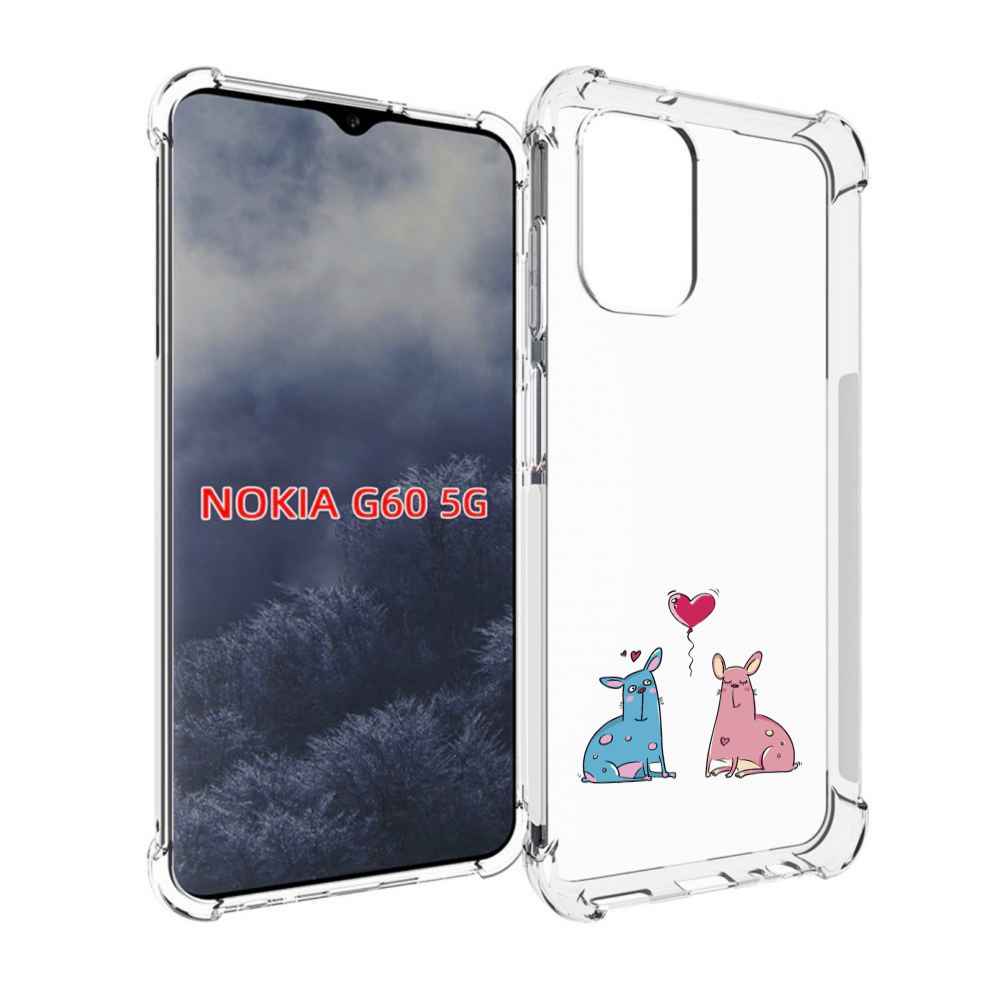 

Чехол MyPads Лама любовь для Nokia G60 5G, Прозрачный, Tocco