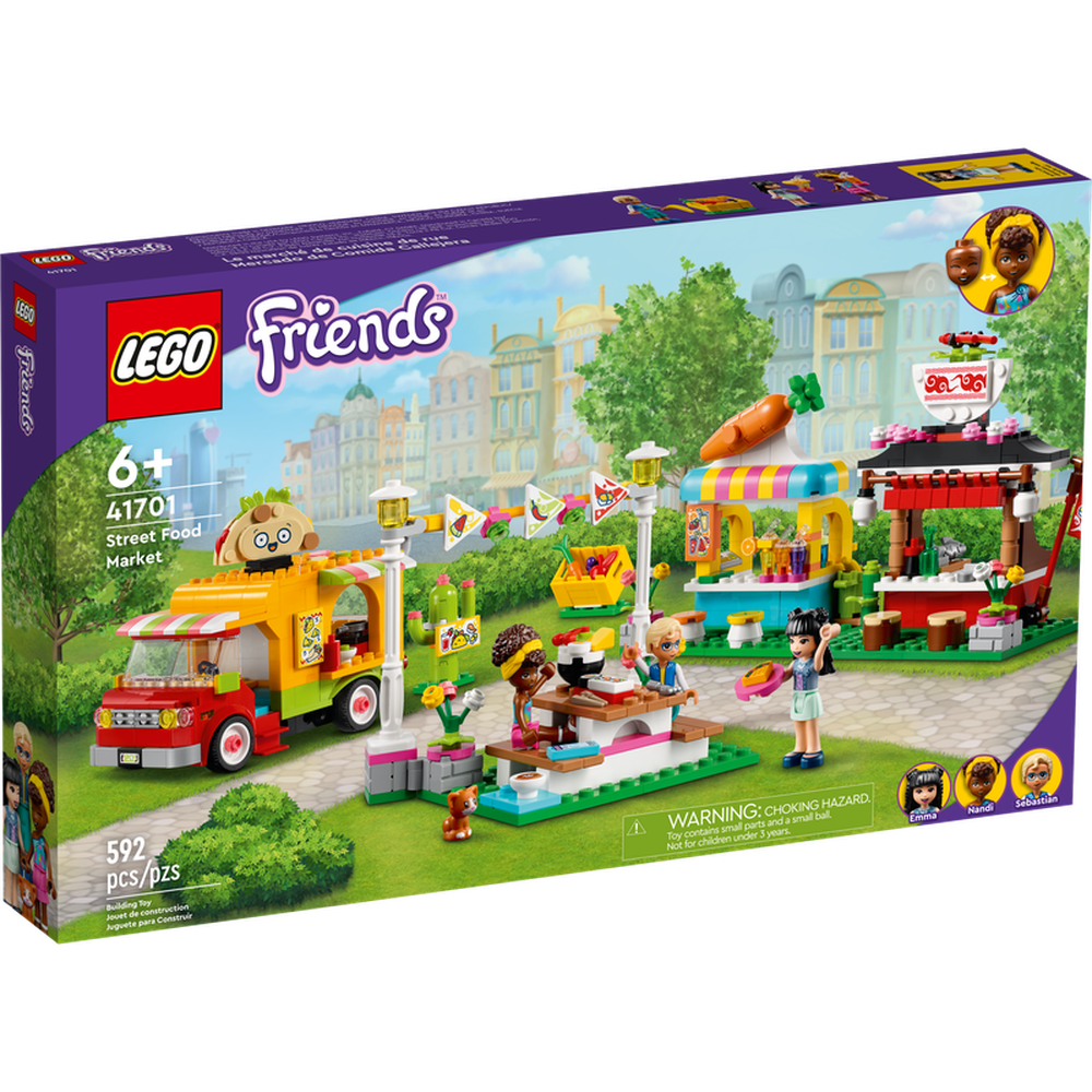 Конструктор LEGO Friends Рынок уличной еды 41701 конструктор lego friends 41687 киоск на волшебной ярмарке