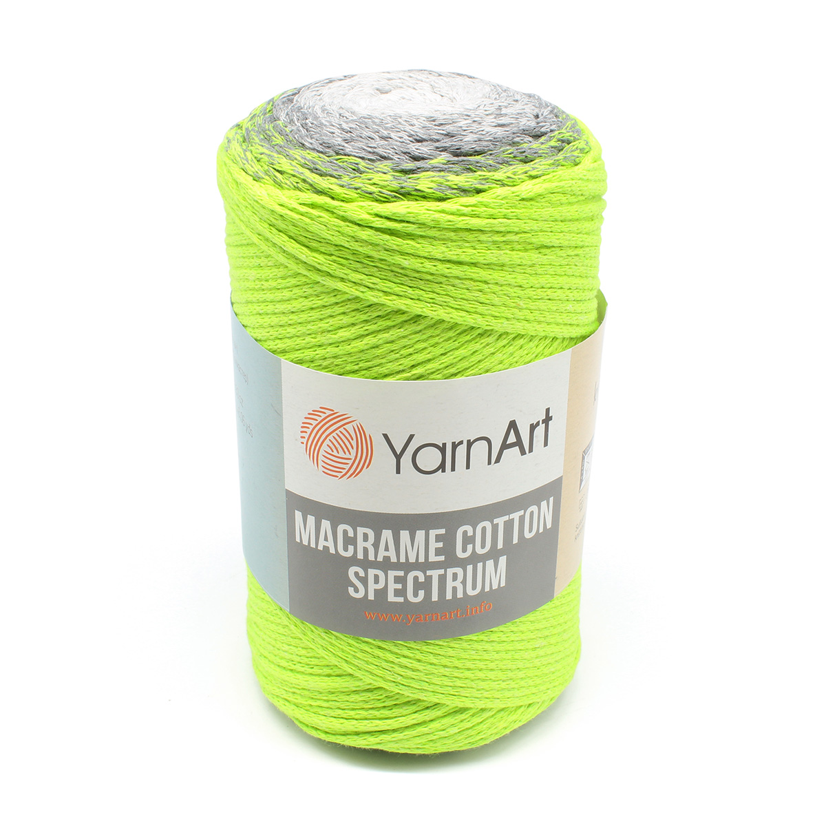 фото Пряжа yarnart 'macrame cotton spectrum', 250г, 225м (хлопок, полиэстер) (1326), 4 мотка