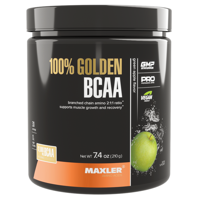 Maxler 100% Golden BCAA 210 г, green apple