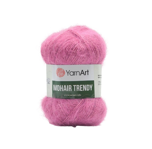 

Пряжа YarnArt Mohair trendy 100г, 220м (мохер, акрил) (144 фуксия), 5 мотков, Фиолетовый, Mohair trendy