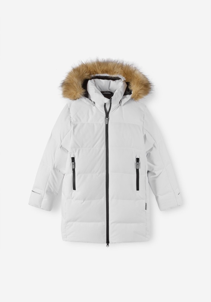 Куртка детская Reima Wisdom, белый, 116 куртка reima зимняя reimatec kiddo botnia черно розовая р 110