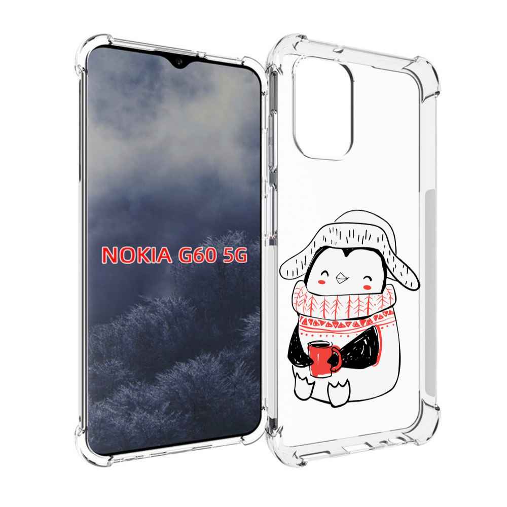 

Чехол MyPads Милый пингвин для Nokia G60 5G, Прозрачный, Tocco