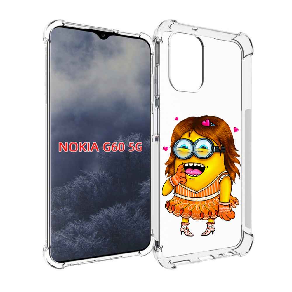 

Чехол MyPads Миньон девочка для Nokia G60 5G, Прозрачный, Tocco