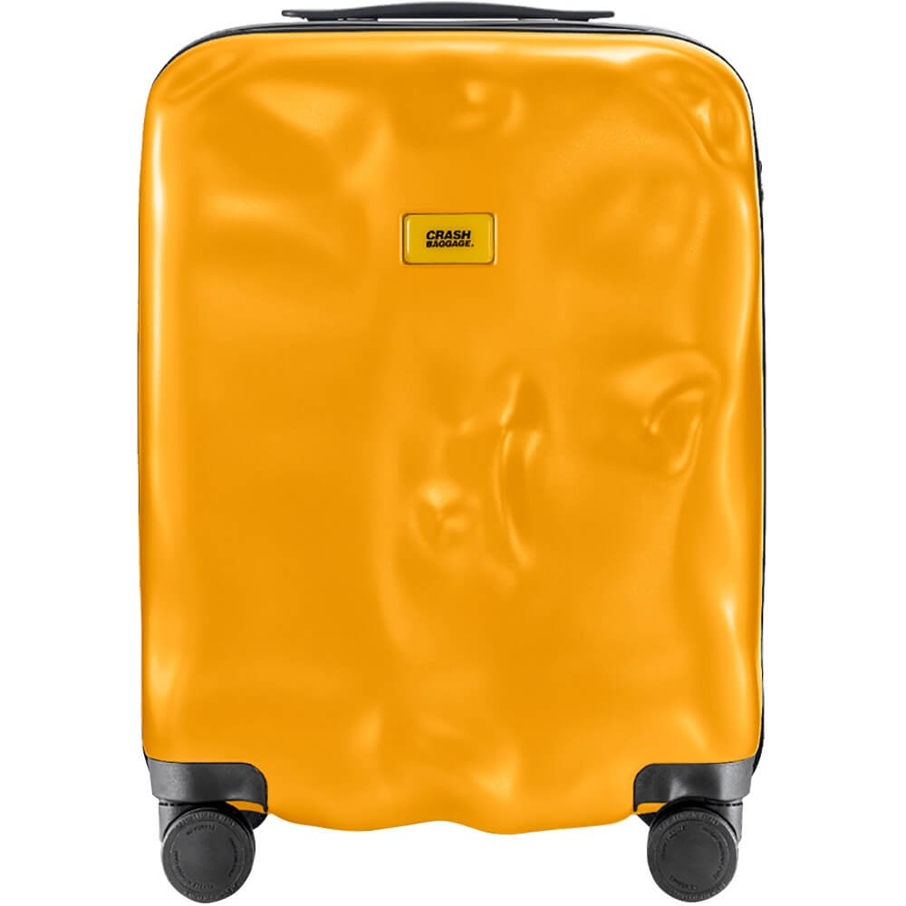 Чемодан женский Crash Baggage ICON Cabin 4w. желтый, 55х40х22 см