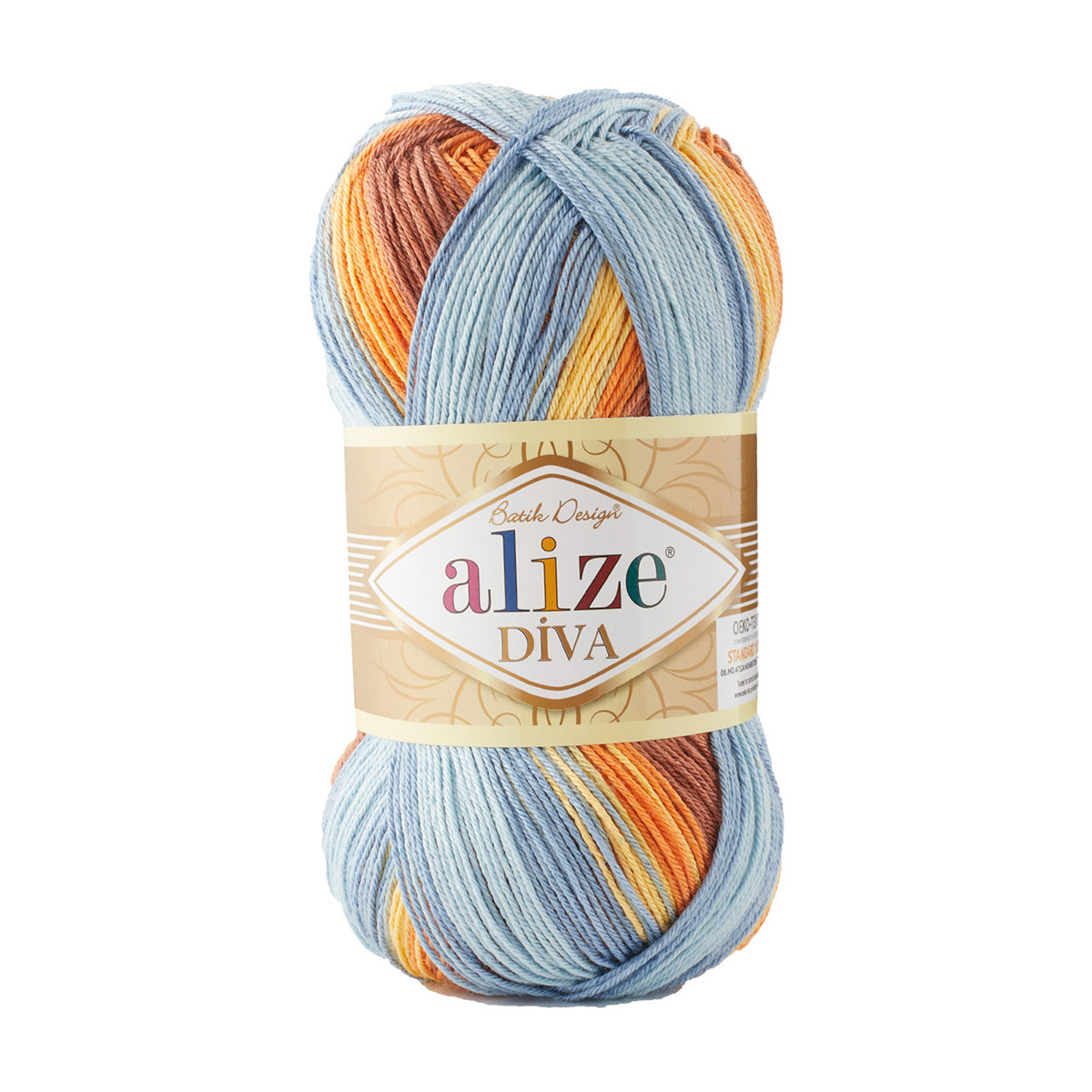 

Пряжа ALIZE 'Diva batik', 100г, 350м (100% микрофибра) ТУ (7647), 5 мотков, Diva batik
