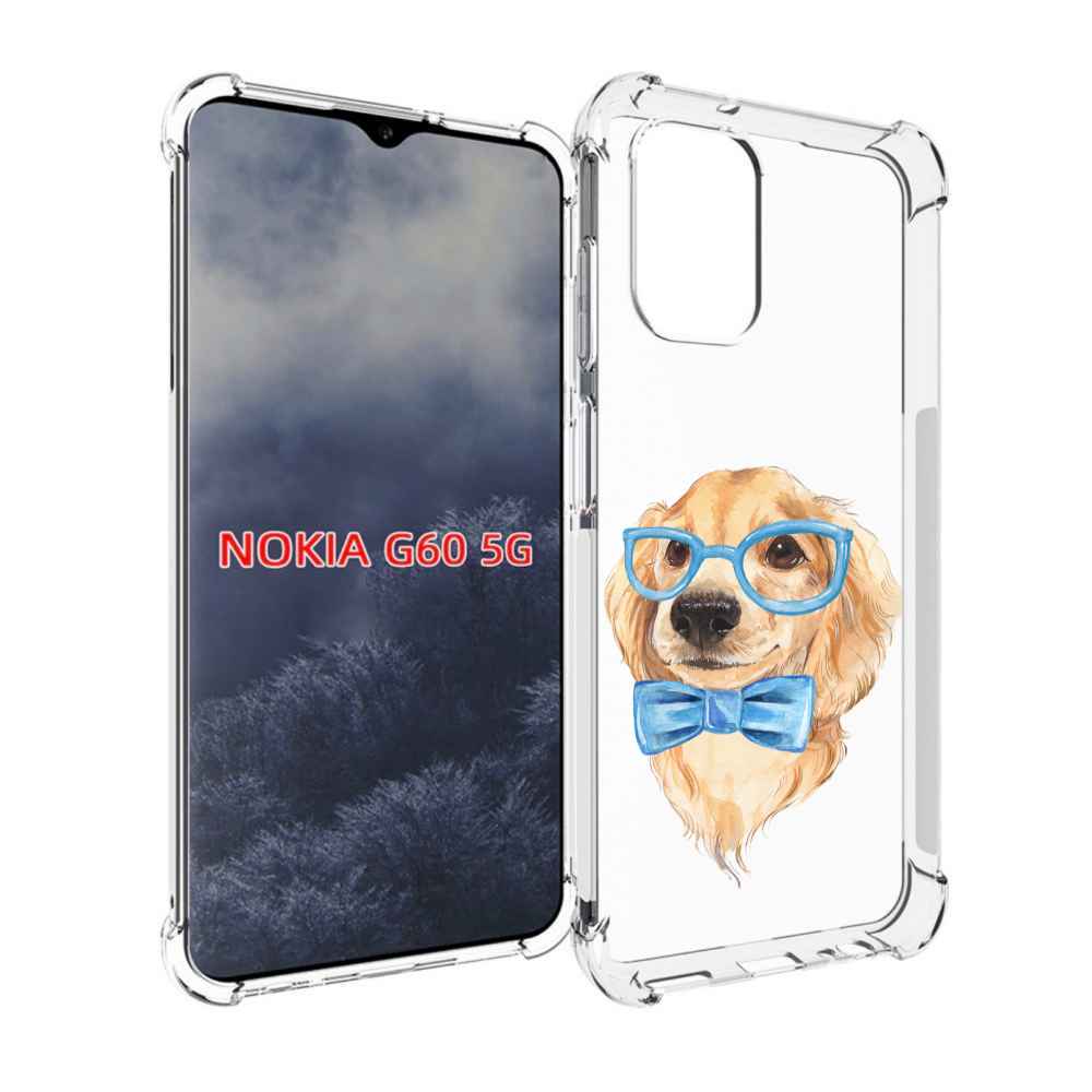 

Чехол MyPads Собака интеллигент для Nokia G60 5G, Прозрачный, Tocco