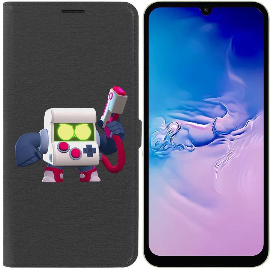 

Чехол-книжка Эко для Samsung Galaxy A24 (A245) Brawl Stars-8-БИТ классический (черный)