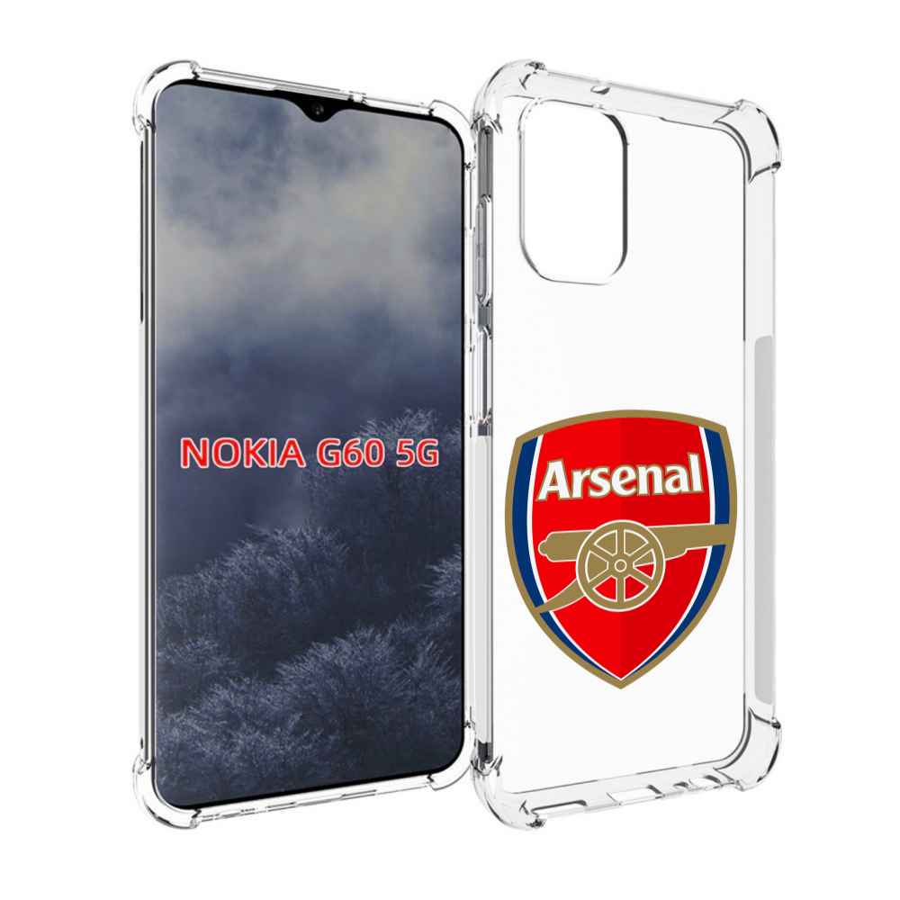

Чехол MyPads ФК Арсенал логотип для Nokia G60 5G, Прозрачный, Tocco