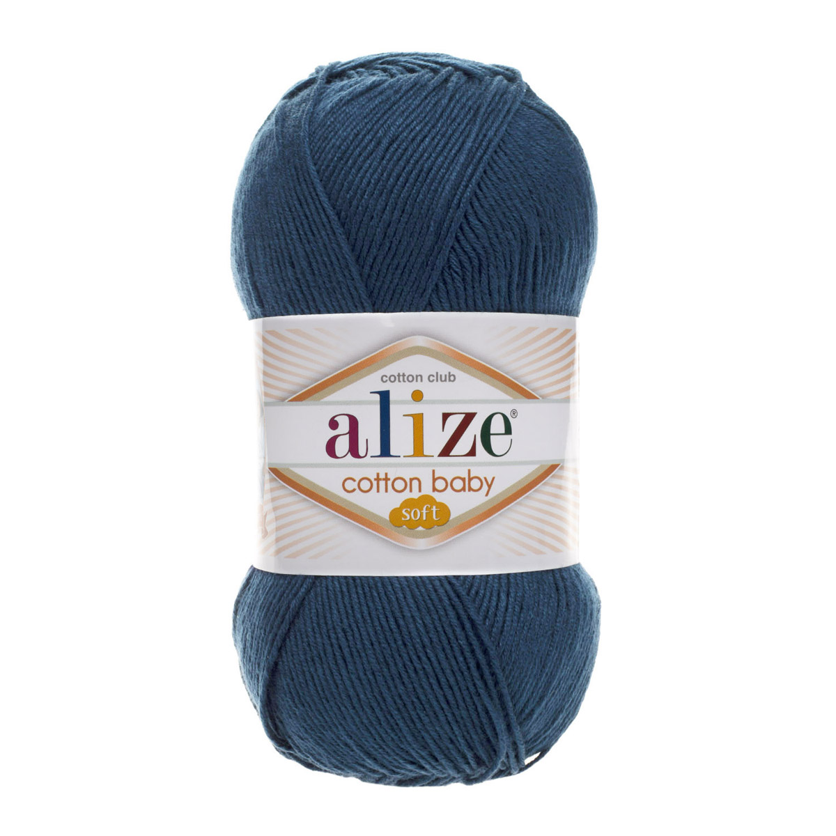 

Пряжа ALIZE 'COTTON BABY SOFT ' 100г, 270м (Xлопок, Aкрил) (125 петрольный), 5 мотков, COTTON BABY SOFT