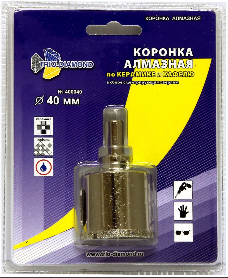 

Коронка алмазная TRIO-DIAMOND 40*30