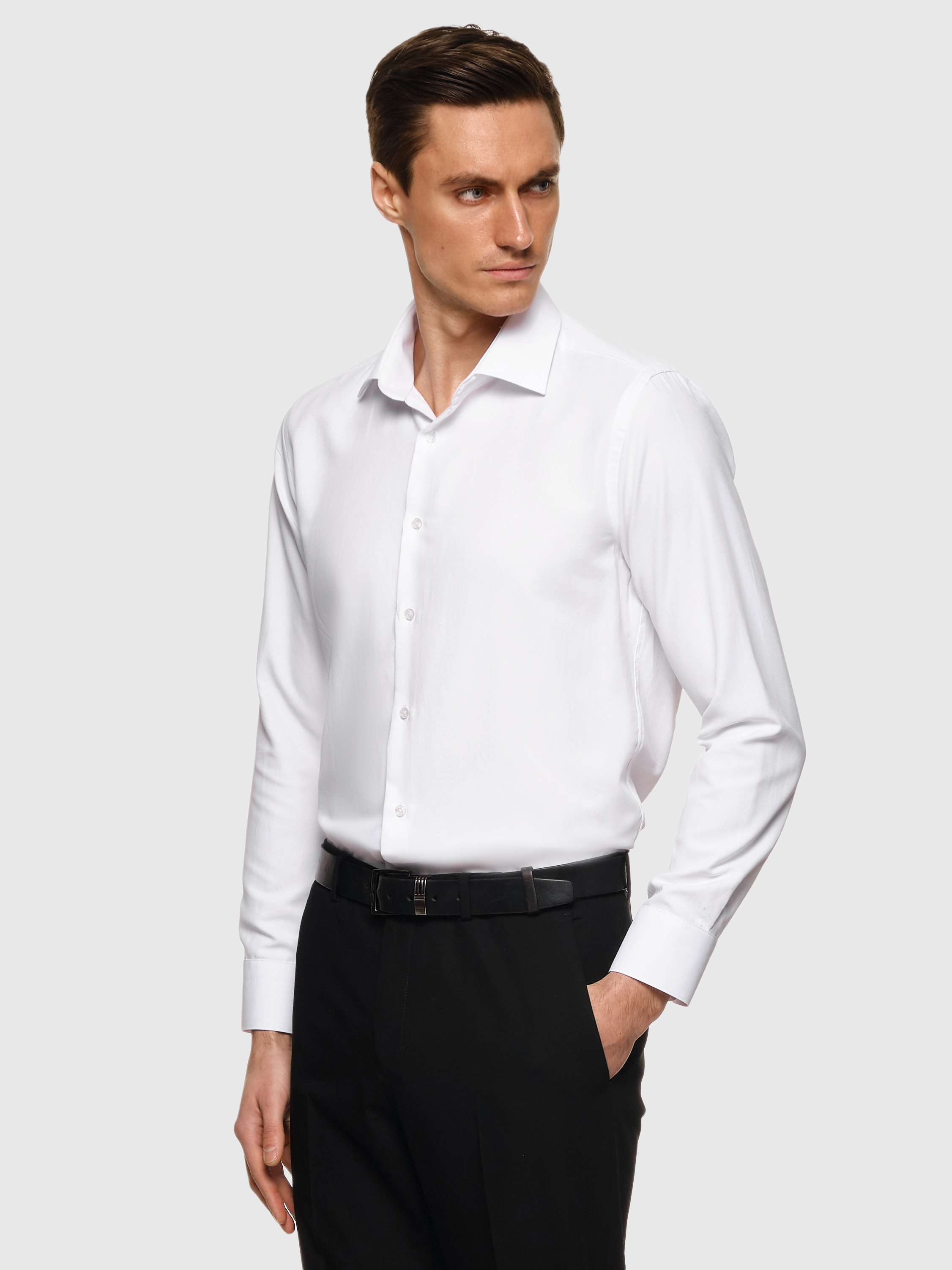 Рубашка мужская Cassa Marina ChambrayR. белая M